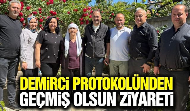 Ak parti heyetinden Demirci’de geçmiş olsun ziyareti