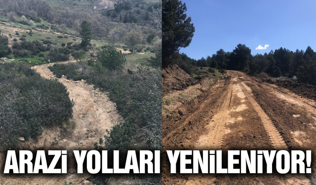 Demirci'de 10 kilometrelik arazi yolu yenilendi!