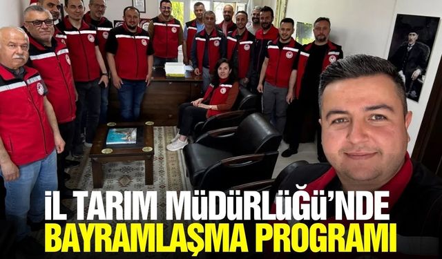 Manisa İl Tarım Müdürlüğü’nde bayramlaşma mesaisi