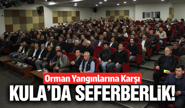 Kula'da yangın riski azaltma planı masaya yatırıldı