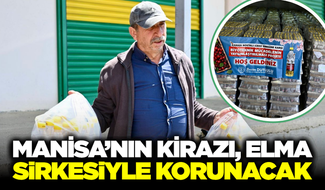 Manisa Büyükşehir Belediyesi'nden Kiraz Üreticisine "Sirkeli" Destek