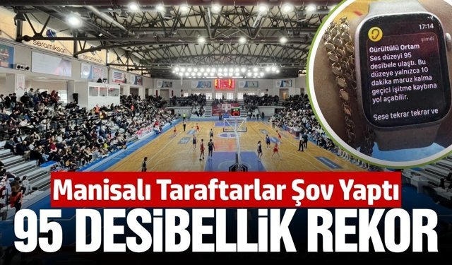 Manisa'da Fenerbahçe maçında 95 desibellik muhteşem destek