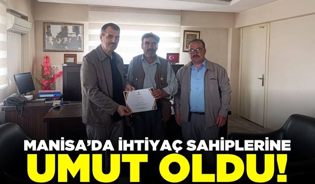 Manisa'da gönülleri ısıtan bağış!