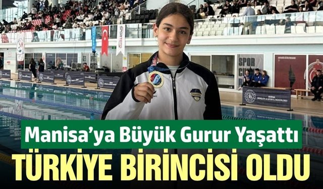 Manisalı genç sporcu Türkiye birincisi oldu