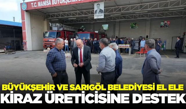 Sarıgöl’de üreticilere Büyükşehir’den destek