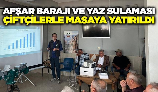 Sarıgöl ve Alaşehir'de üreticilere sulama bilgilendirmesi