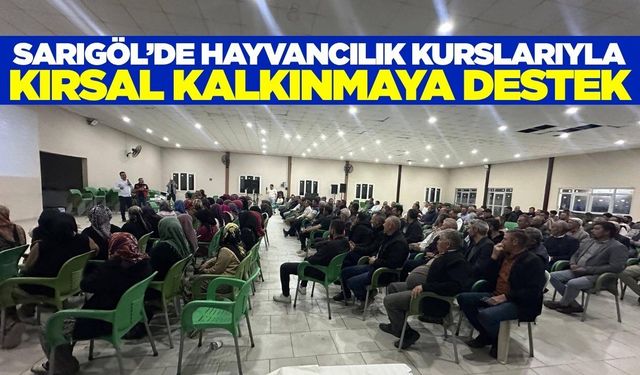 Sarıgöl’de hayvancılık kursuna yoğun ilgi