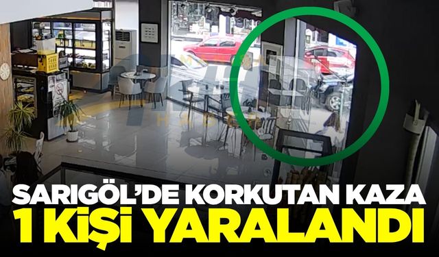 Sarıgöl'de otomobil ile motosiklet çarpıştı: 1 yaralı
