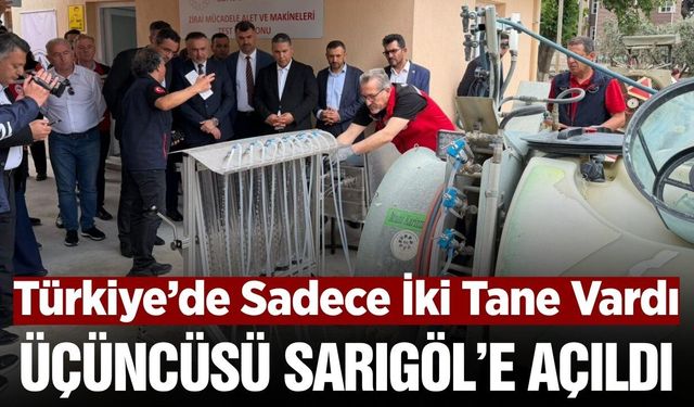 Sarıgöl’de Türkiye’nin 3. Zirai Mücadele Test İstasyonu hizmete açıldı