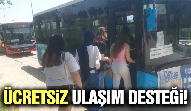 Manisa'da Kitap Fuarı’na ücretsiz ulaşım desteği