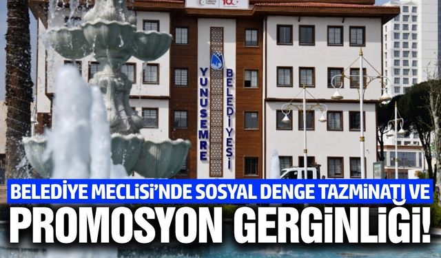 Yunusemre Belediye Meclisi'nde gerginlik!