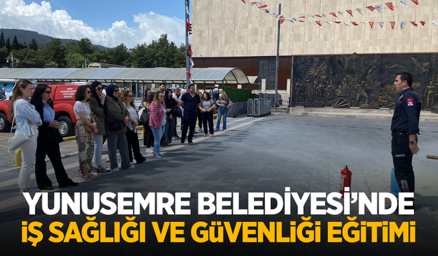 Yunusemre Belediyesi’nde Personellere Yönelik Yangın Tatbikatı Düzenlendi