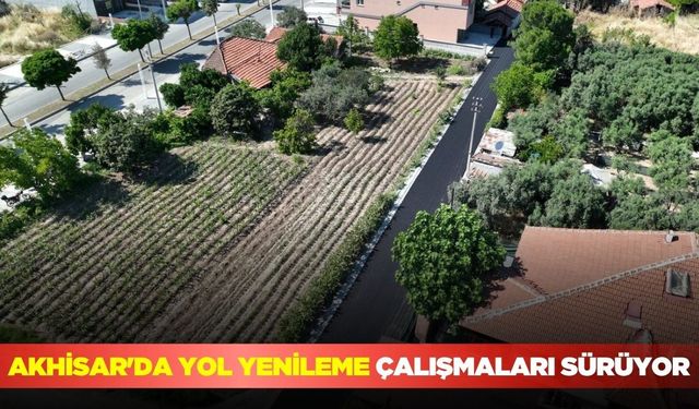 Akhisar’da asfalt seferberliği: Ekipler sahada!