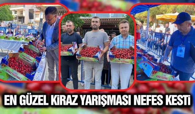 Alaşehir’de kiraz üreticileri kıran kırana yarıştı