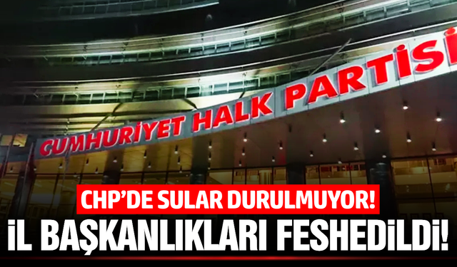 CHP'de bir şok daha: Çok sayıda il başkanı görevden alındı!