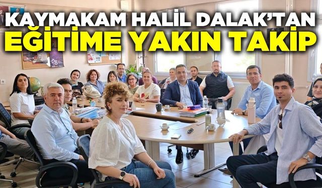 Sarıgöl Kaymakamı Halil Dalak’tan okul çıkarması!