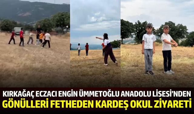 Kırkağaç'ta uçurtmalar kardeşlik için yükseldi!