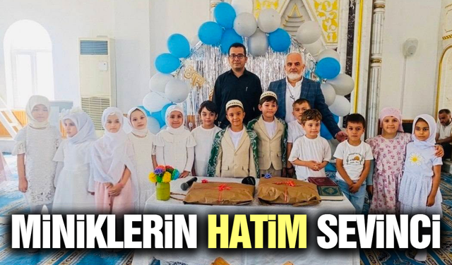 Kırkağaç'ta miniklerin hatim coşkusu!