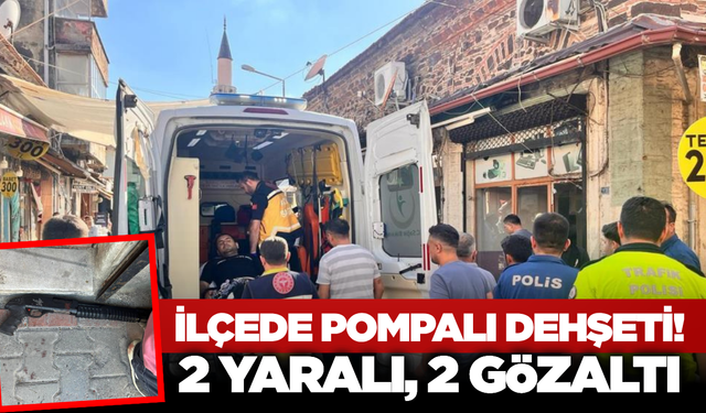 Kula’da Kahvehane Önünde Pompalı Dehşeti! Saldırı Anı Kamerada
