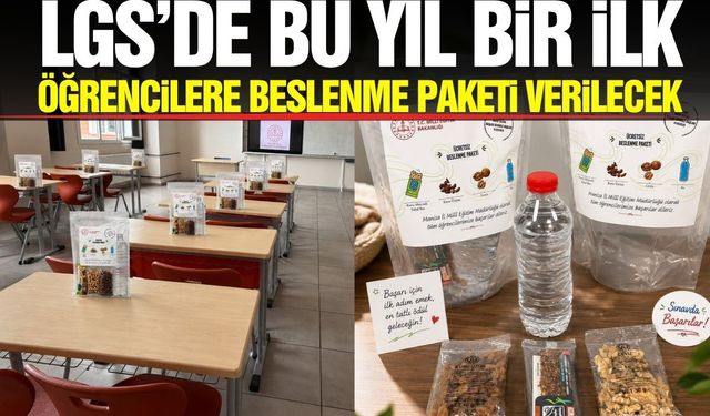 Manisa’da LGS heyecanı: Öğrencilere ara öğün desteği