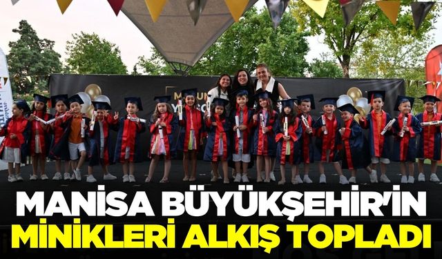 Manisa'da miniklerin yıl sonu gösterisine tam not