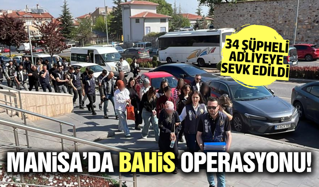 Manisa dahil 27 ilde yasa dışı bahis operasyonu!