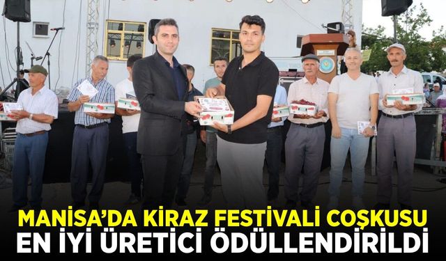 Kaymakam Yıldız Manisa'da kiraz festivaline katıldı