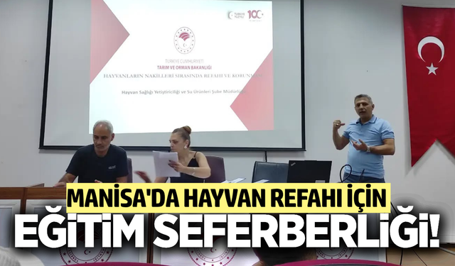 Manisa'da hayvan refahı için eğitim seferberliği
