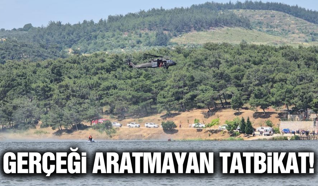 Manisa'da nefes kesen tatbikat!