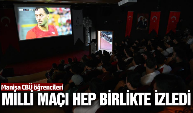 Manisa'da öğrenciler Dünya kupası heyecanını birlikte yaşadı