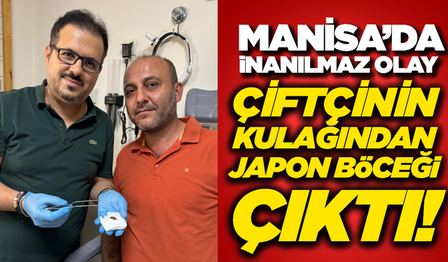 Manisalı Çiftçinin Kulağından "Japon Böceği" Çıkarıldı