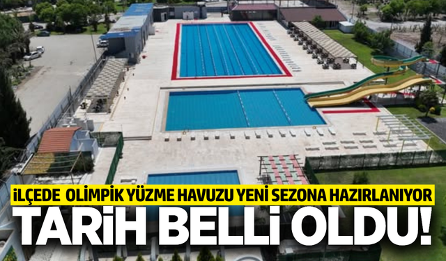 Manisa'nın ilçesinde Olimpik Yüzme Havuzu kapılarını açıyor!