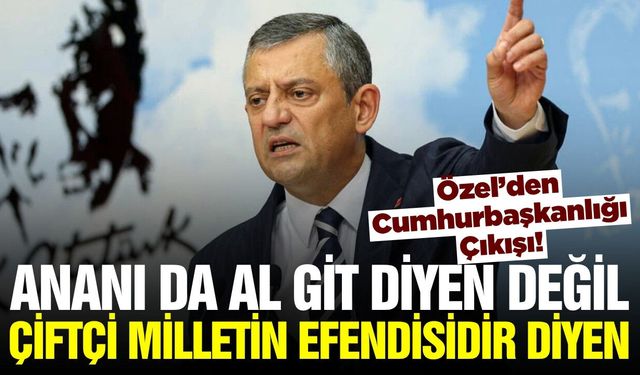 Özgür Özel: CHP'yi bölmeye yönelik girişimlere izin vermeyeceğiz