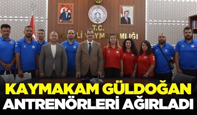 Antrenörlerden Kaymakam Güldoğan'a ziyaret