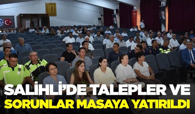 Salihli’de muhtarlar toplantısı
