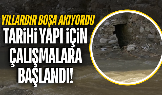 Sarıgöl'de asırlık su yeniden hayat buluyor!