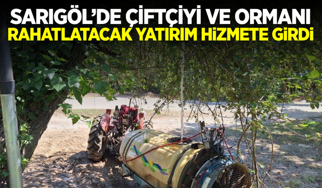 Sarıgöl’de Hem Tarıma Hem Ormana Can Suyu