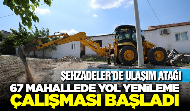 Şehzadeler’de Yol Seferberliği: 20 Bin Metrekare Kilit Parke Taşı Döşenecek
