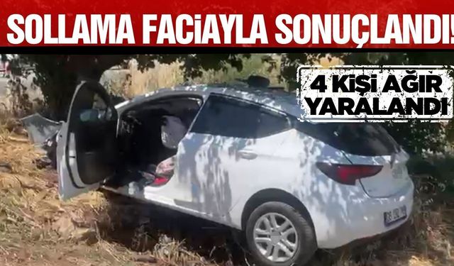 Sollama yaparken kontrolden çıktı: 4 kişi ağır yaralandı!