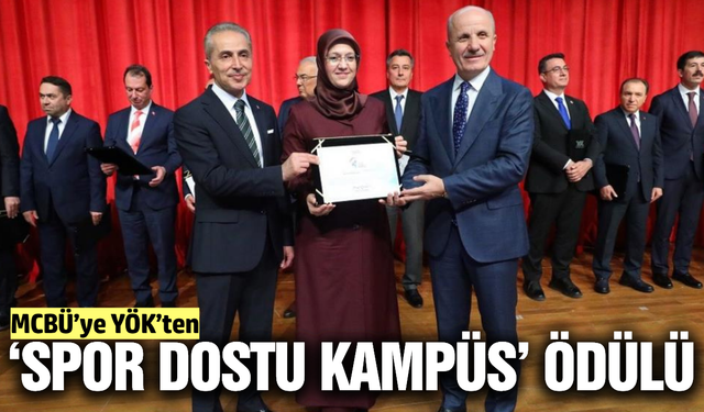 MCBÜ "Spor Dostu Kampüs" ödülünün sahibi oldu
