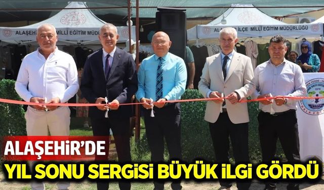 Alaşehir’de kursiyerlerin eserleri sergilendi