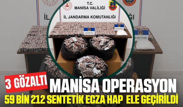 Manisa'da otoyoldaki operasyonda uyuşturucu ele geçirildi