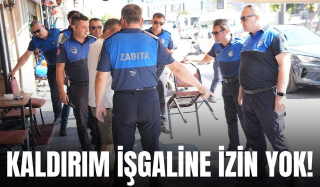 Akhisar'da Kaldırım İşgallerine Sıkı Denetim
