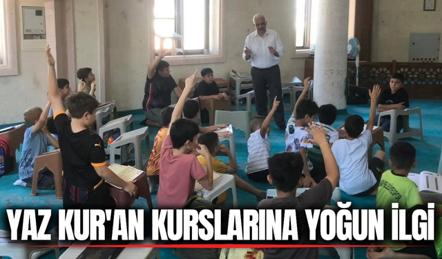 Akhisar’da yaz Kur'an Kurslarına yoğun ilgi!