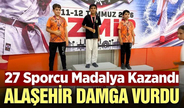 Alaşehirli genç sporcular Ege'de mücadelelere damga vurdu!