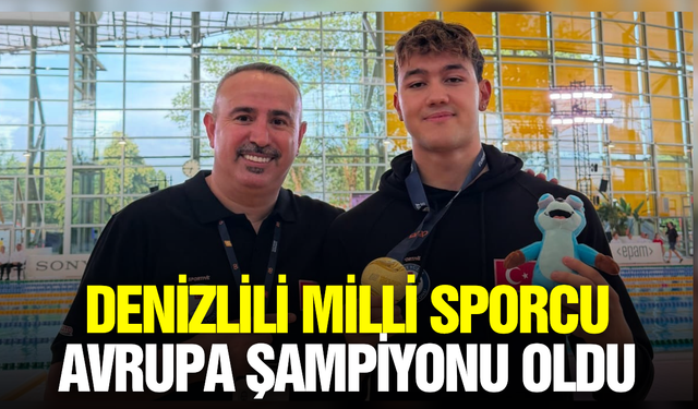 Denizlili sporcu Türkiye rekorlarını kırarak başarıya imza attı