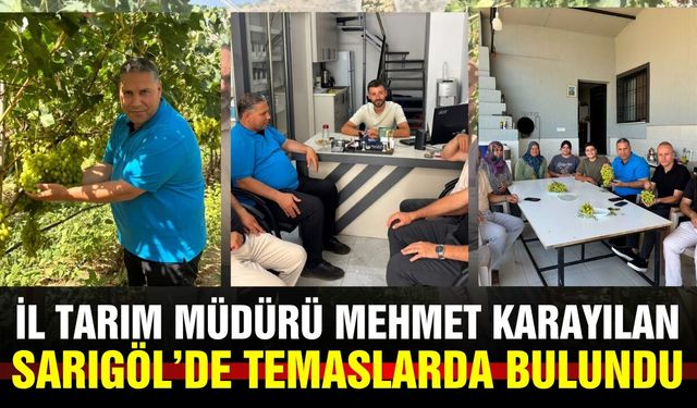 Sarıgöl'de üzüm hasadı heyecanı: İl Müdürü Karayılan sahaya indi