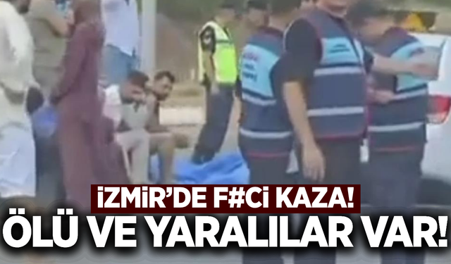 İzmir'de iki otomobil çarpıştı: Ölü ve yaralılar var!