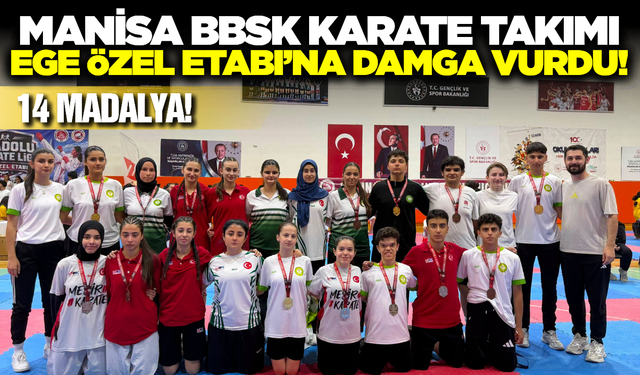Manisa Büyükşehir Belediyespor, Anadolu Karate Ligi'nden 14 Madalyayla Döndü!