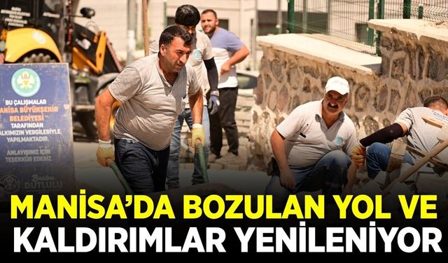 Akgedik’te yollar yenileniyor